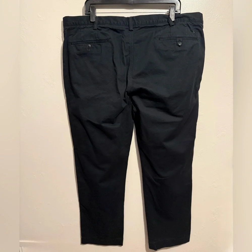 Polo Ralph Lauren Men's Black The Polo Chinos Classic Cotton Twill Size 40x30